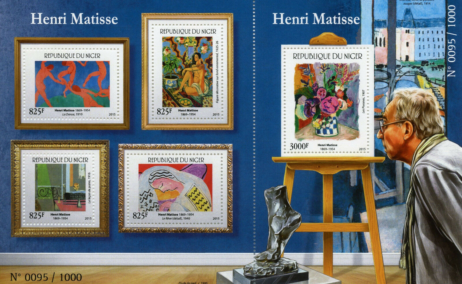 Niger 2015 MNH Henri Matisse 4v M/S + 1v S/S Art Paintings Stamps