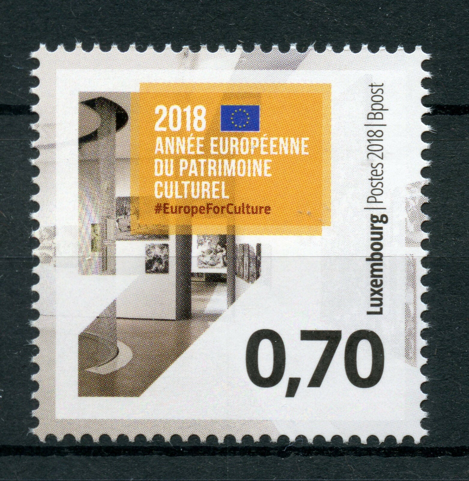 Luxembourg 2018 MNH European Year of Cultural Heritage 1v Set Cultures Stamps