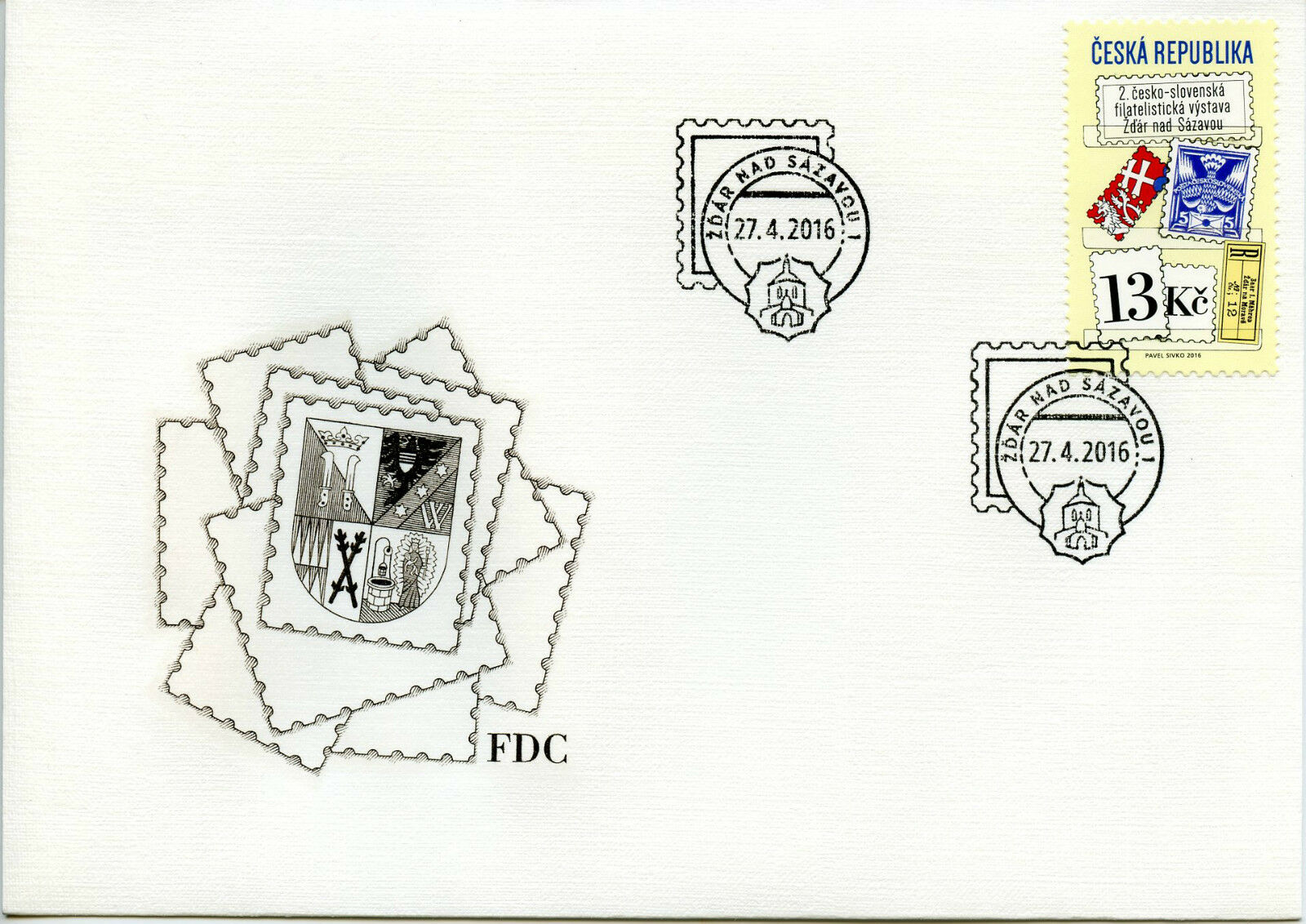 Czech Republic 2016 FDC Philatelic Exhibition Zdar nad Sazavou 1v Cover Stamps