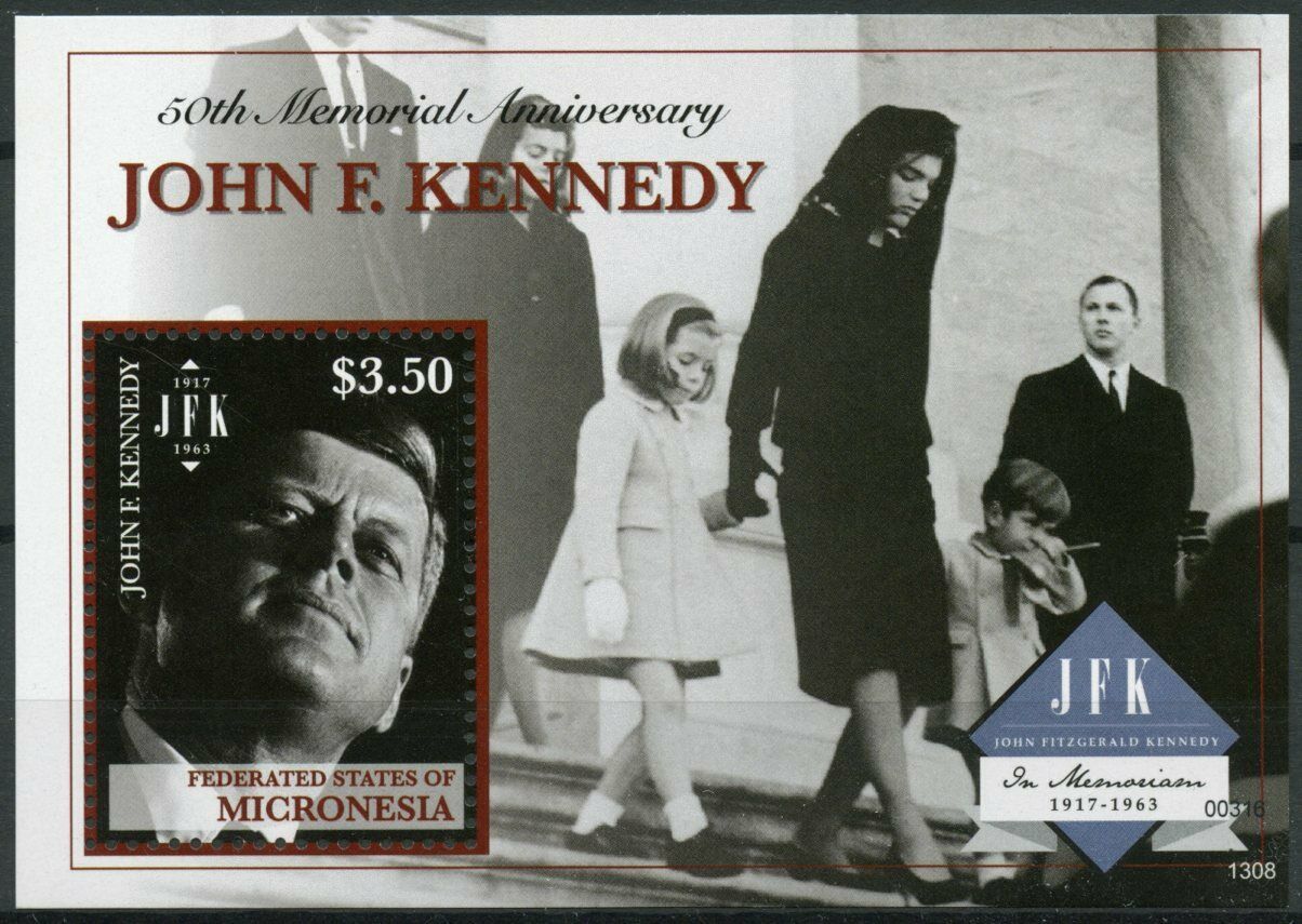 Micronesia JFK Stamps 2013 MNH John F Kennedy 50th Memorial US Presidents 1v S/S