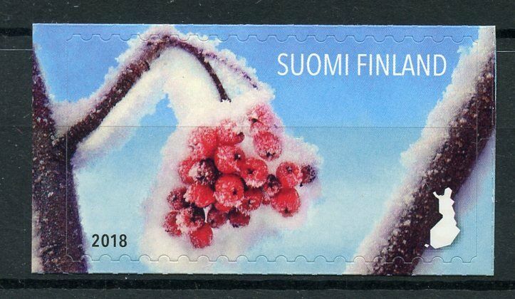 Finland 2018 MNH Snowy Berries 1v S/A Set Trees Plants Nature Stamps