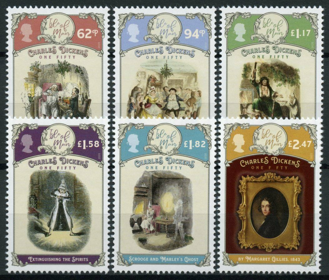 Isle of Man IOM People Stamps 2020 MNH Charles Dickens Writers Scrooge 6v Set