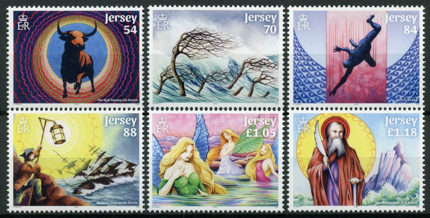 Jersey Mythology Stamps 2020 MNH Myths & Legends Part II Tales from Sea 6v Set