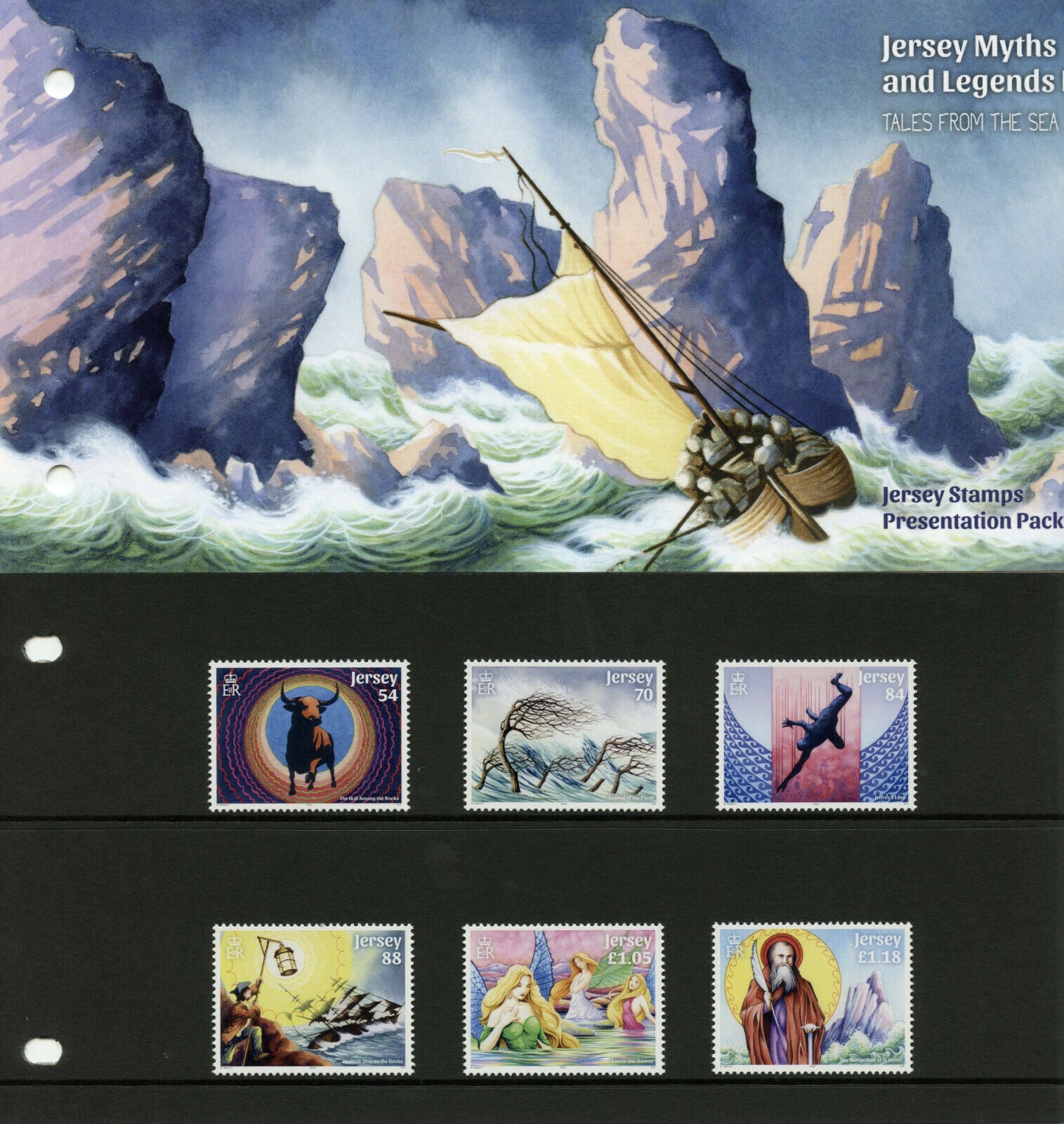 Jersey Mythology Stamps 2020 MNH Myths & Legends Tales from Sea 6v Set Pres Pack