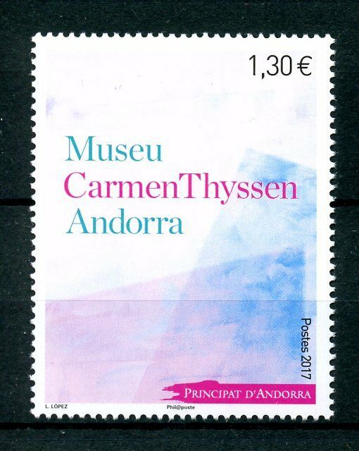 French Andorra 2017 MNH Museu Carmen Thyssen 1v Set Museums Art Stamps