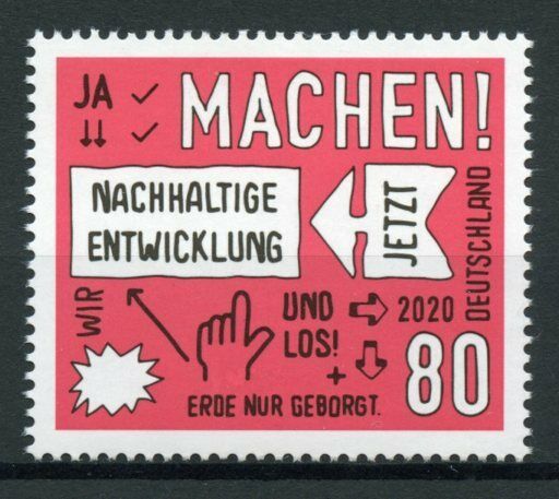 Germany Cultures Stamps 2020 MNH Sustainable Development Environment 1v Set