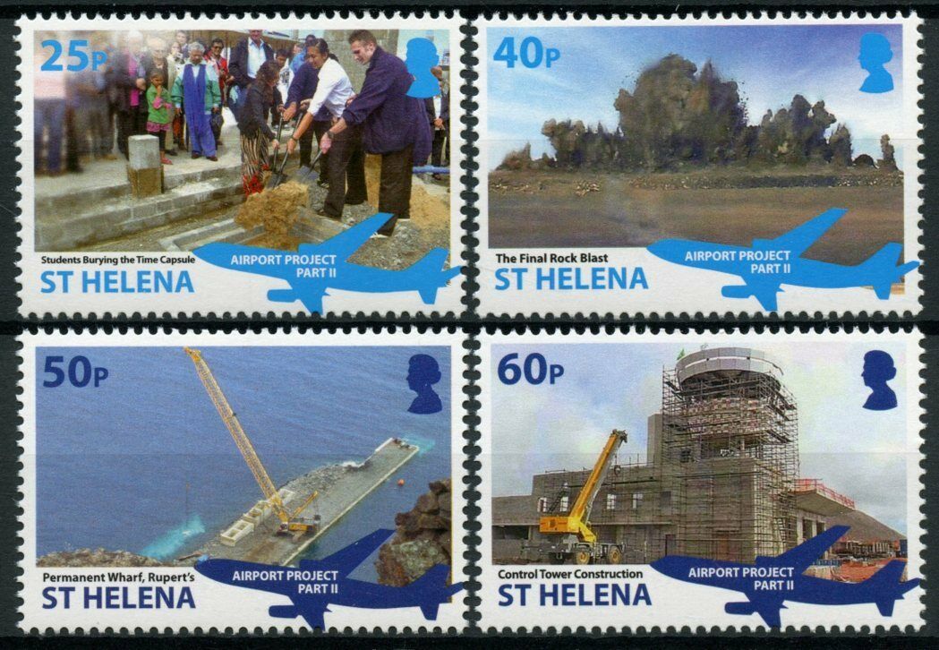 St Helena Aviation Stamps 2016 MNH Airport Project Part II Aircraft 4v Set