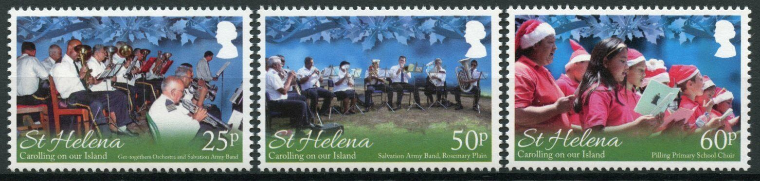 St Helena Christmas Stamps 2016 MNH Carolling on Our Island 3v Set