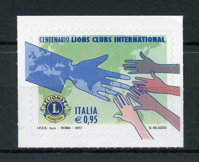 Italy 2017 MNH Lions Club International 100th Anniversary 1v Set Stamps