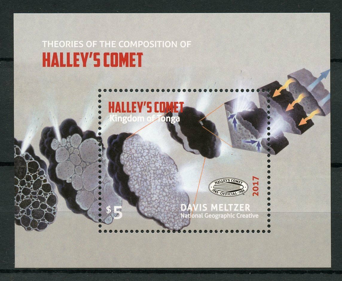 Tonga 2017 MNH Halleys Halley's Comet 1v M/S Space Stamps