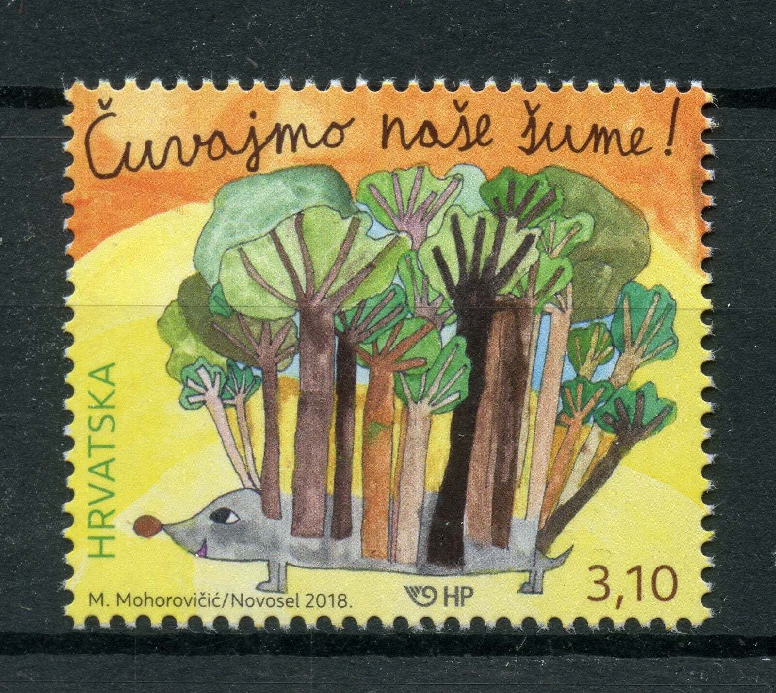 Croatia 2018 MNH Protect Forests Childrens Stamp 1v Set Trees Nature Stamps