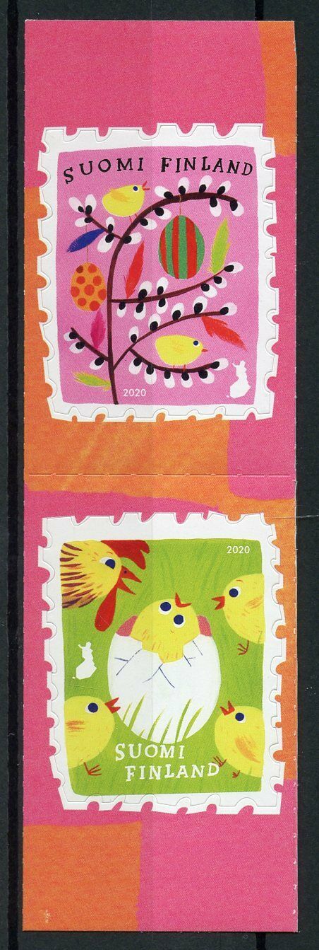 Finland Easter Stamps 2020 MNH Chirp Chirp Eggs Chicks Birds 2v S/A Set