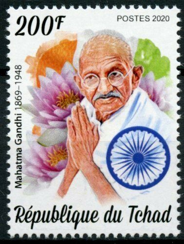 Chad 2020 MNH Mahatma Gandhi Stamps Historical Figures Famous People 1v Set