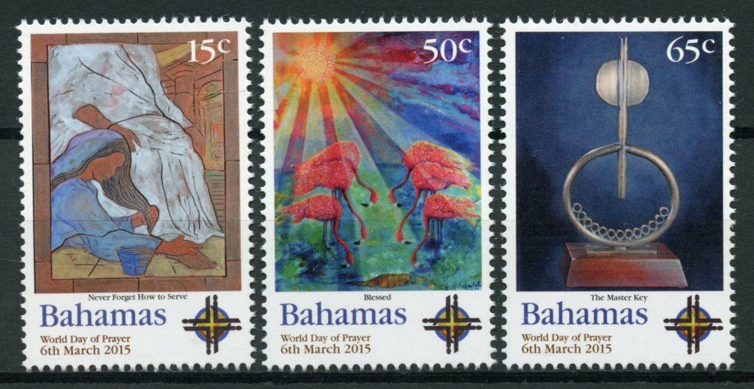Bahamas 2015 MNH Religion Stamps World Prayer Day Art Master Key 3v Set