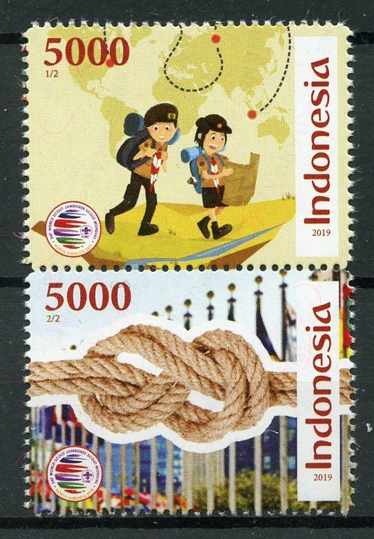 Indonesia Scouting Stamps 2019 MNH Scout Jamboree Knots Scouts 2v Set