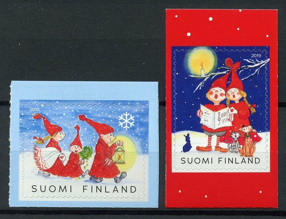 Finland Christmas Stamps 2019 MNH Concert & Sauna Bathers 2v S/A Set