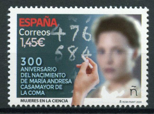 Spain Science Stamps 2020 MNH Maria Andresa Casamayor De La Coma People 1v Set