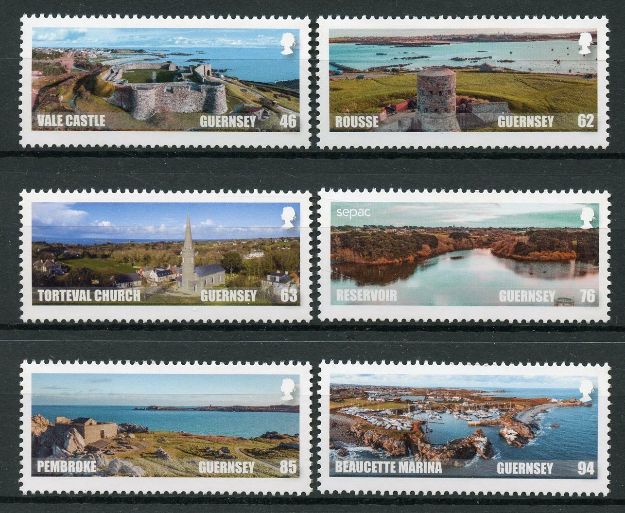 Guernsey 2018 MNH Spectacular Views SEPAC 6v Set Tourism Architecture Stamps