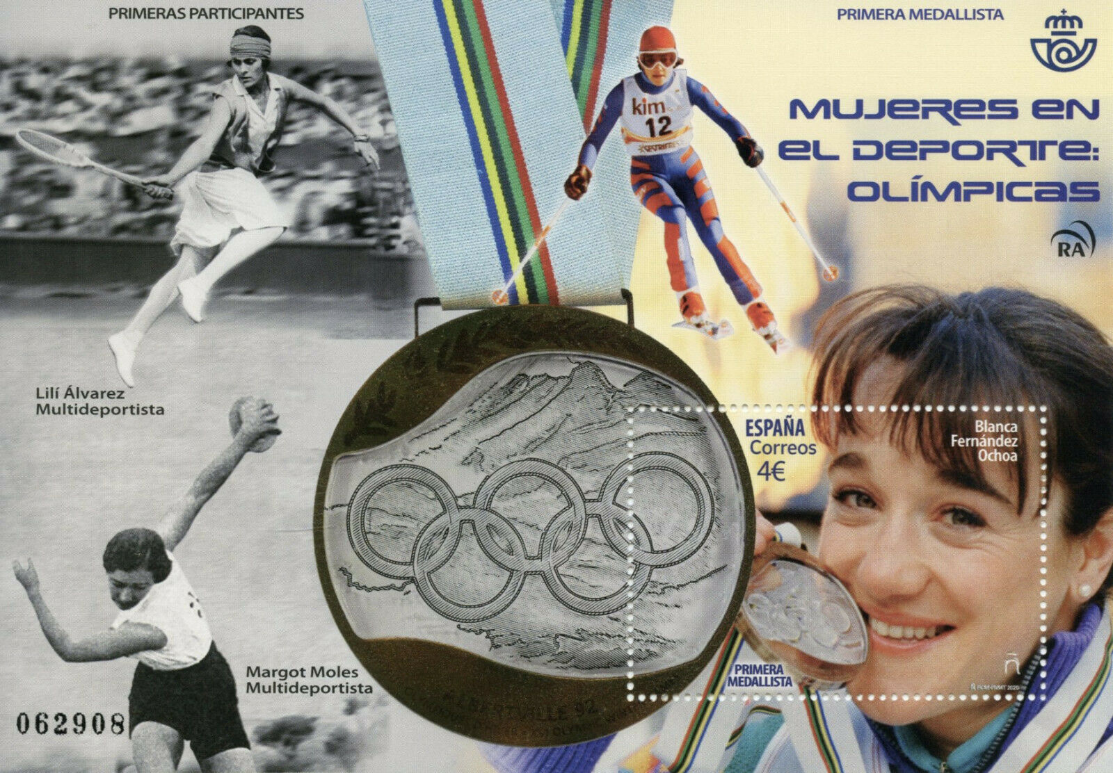 Spain Olympics Stamps 2020 MNH Women in Sport Blanca Fernandez Ochoa 1v M/S