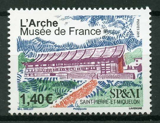 Saint-Pierre & Miquelon SP&M 2019 MNH L'Arche Ark Museum 1v Set Museums Stamps