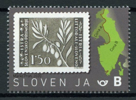 Slovenia SOS Stamps 2020 MNH 1st Postage Stamp Slovene Littoral & Istria 1v Set