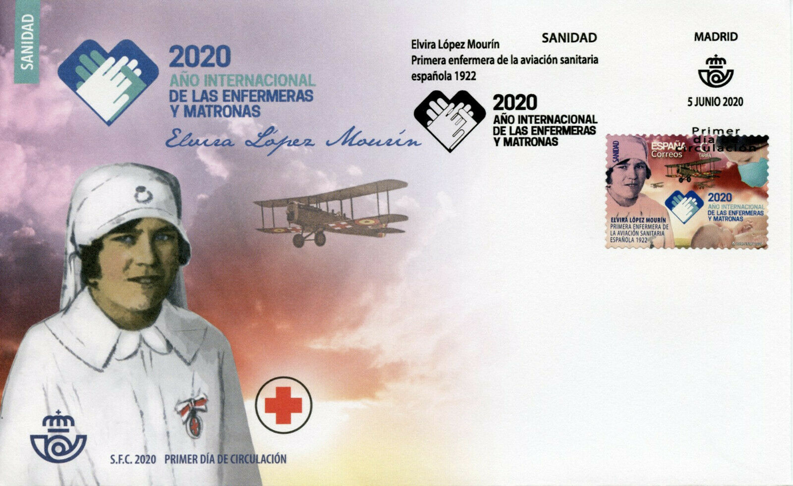 Spain Medical Stamps 2020 FDC International Year of Nurses & Midwives 1v Set