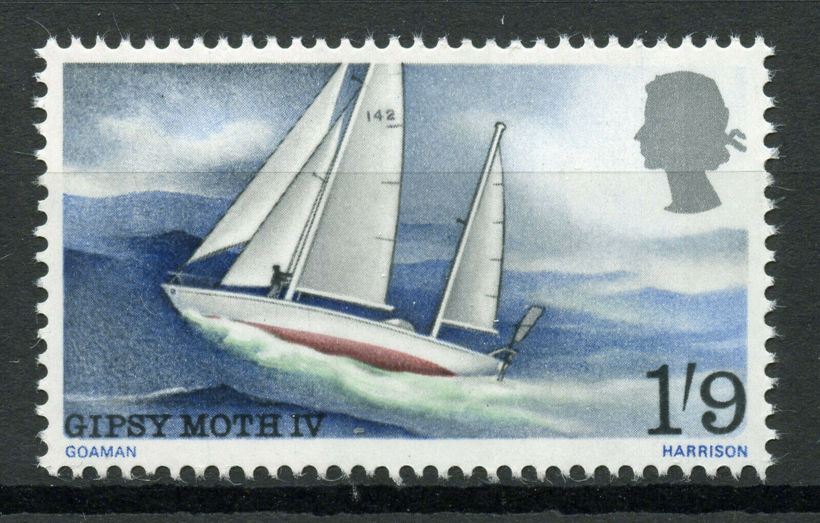 GB 1967 MNH Boats Stamps Gipsy Moth IV World Voyage Francis Chichester Nautical 1v Set