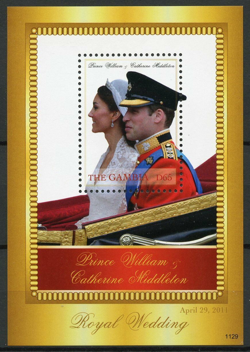 Gambia 2011 MNH Royalty Stamps Royal Wedding Prince William & Kate 1v S/S