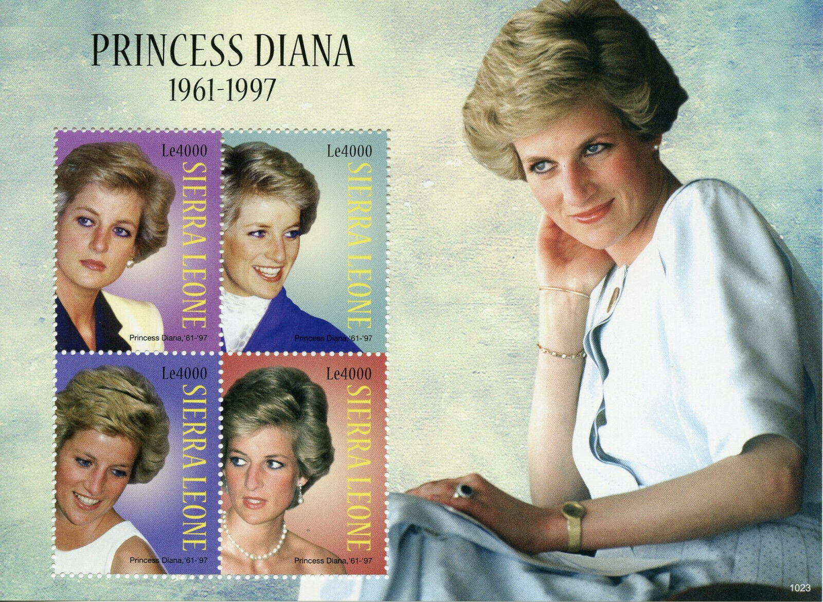 Sierra Leone 2010 MNH Royalty Stamps Princess Diana Famous People 4v M/S