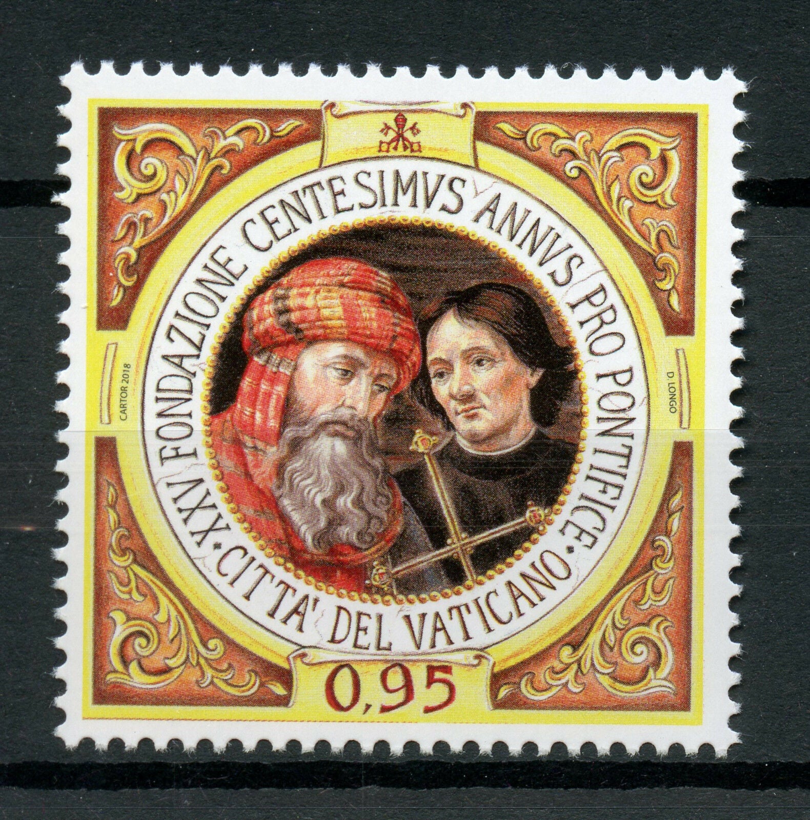 Vatican City 2018 MNH Centesimus Annus Pro Pontifice Foundation 1v Set Stamps