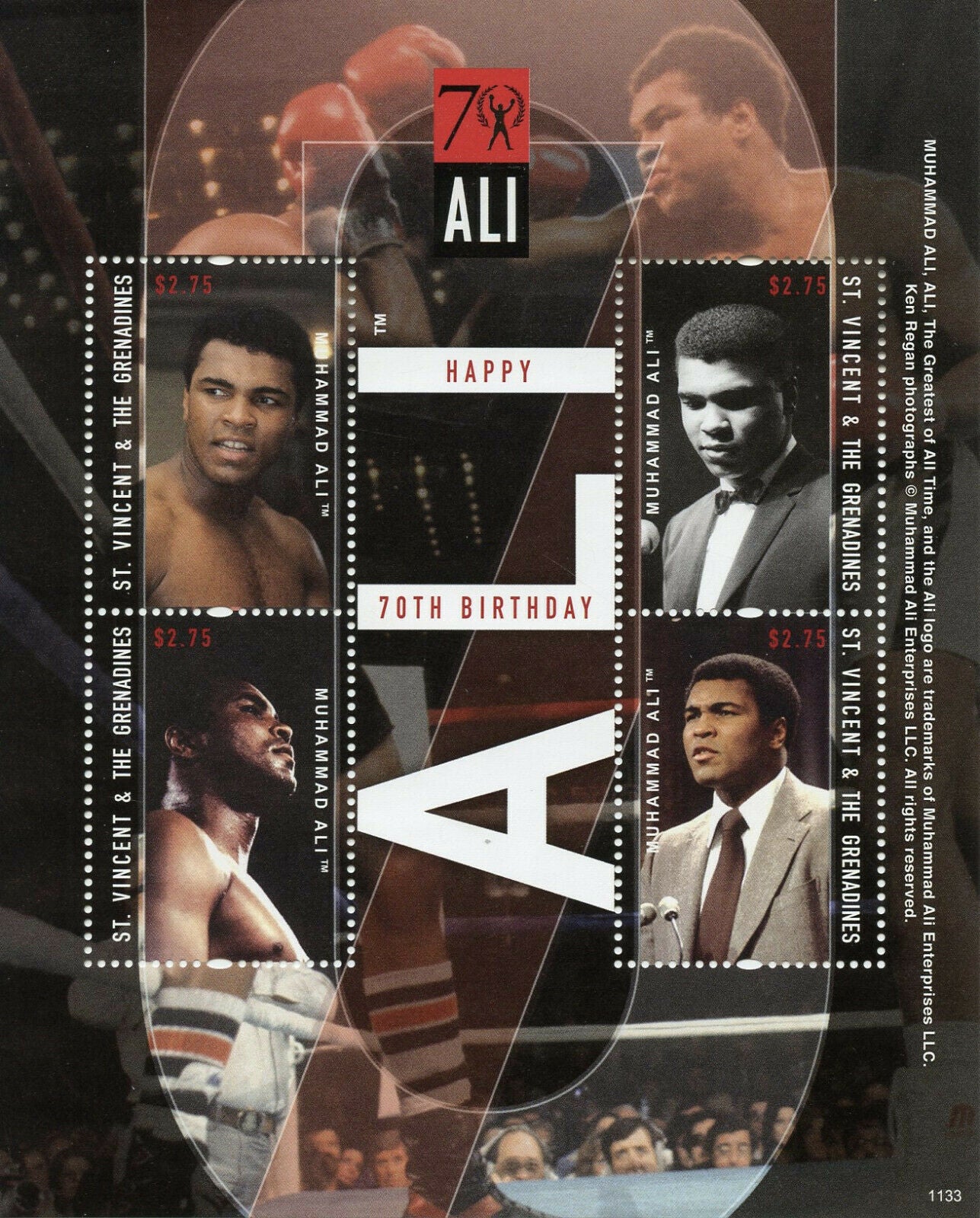 St Vincent & Grenadines Boxing Stamps 2011 MNH Muhammad Ali Sports 4v M/S II