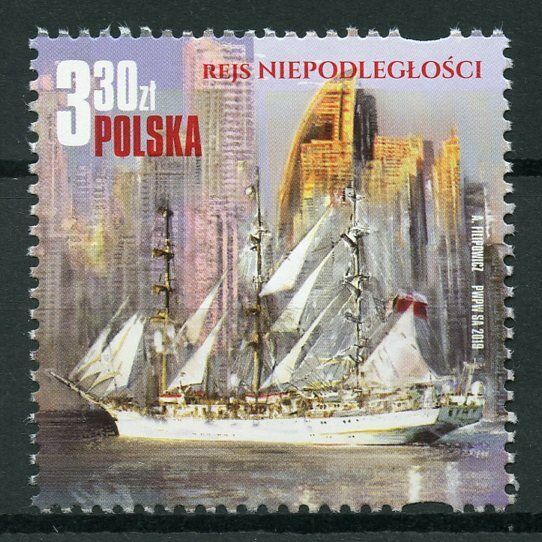 Poland 2019 MNH Independence Cruise Tall Ships Sailing Ships 1v Set Stamps
