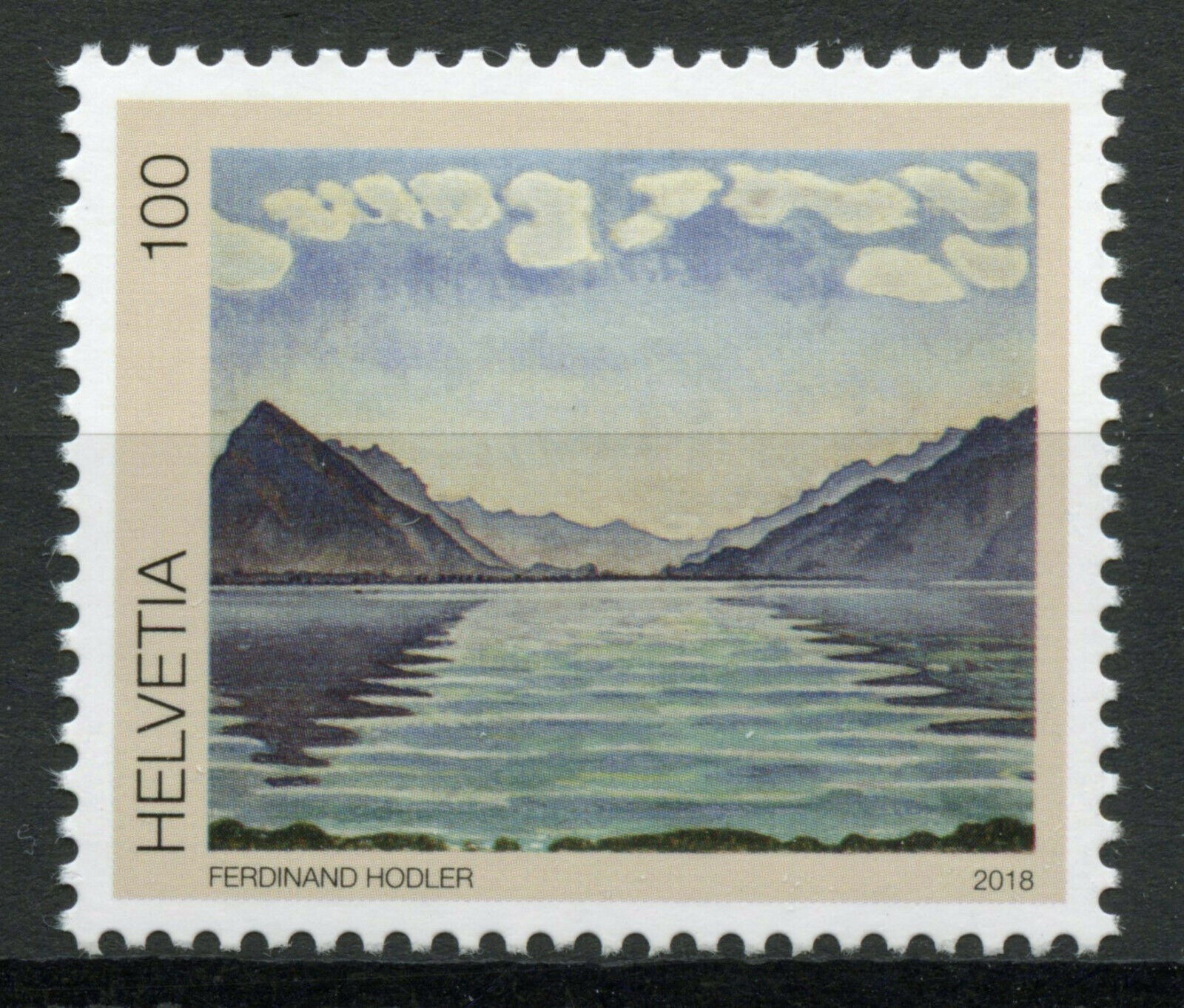 Switzerland Art Stamps 2018 MNH Ferdinand Hodler Lake Thun Paintings 1v Set