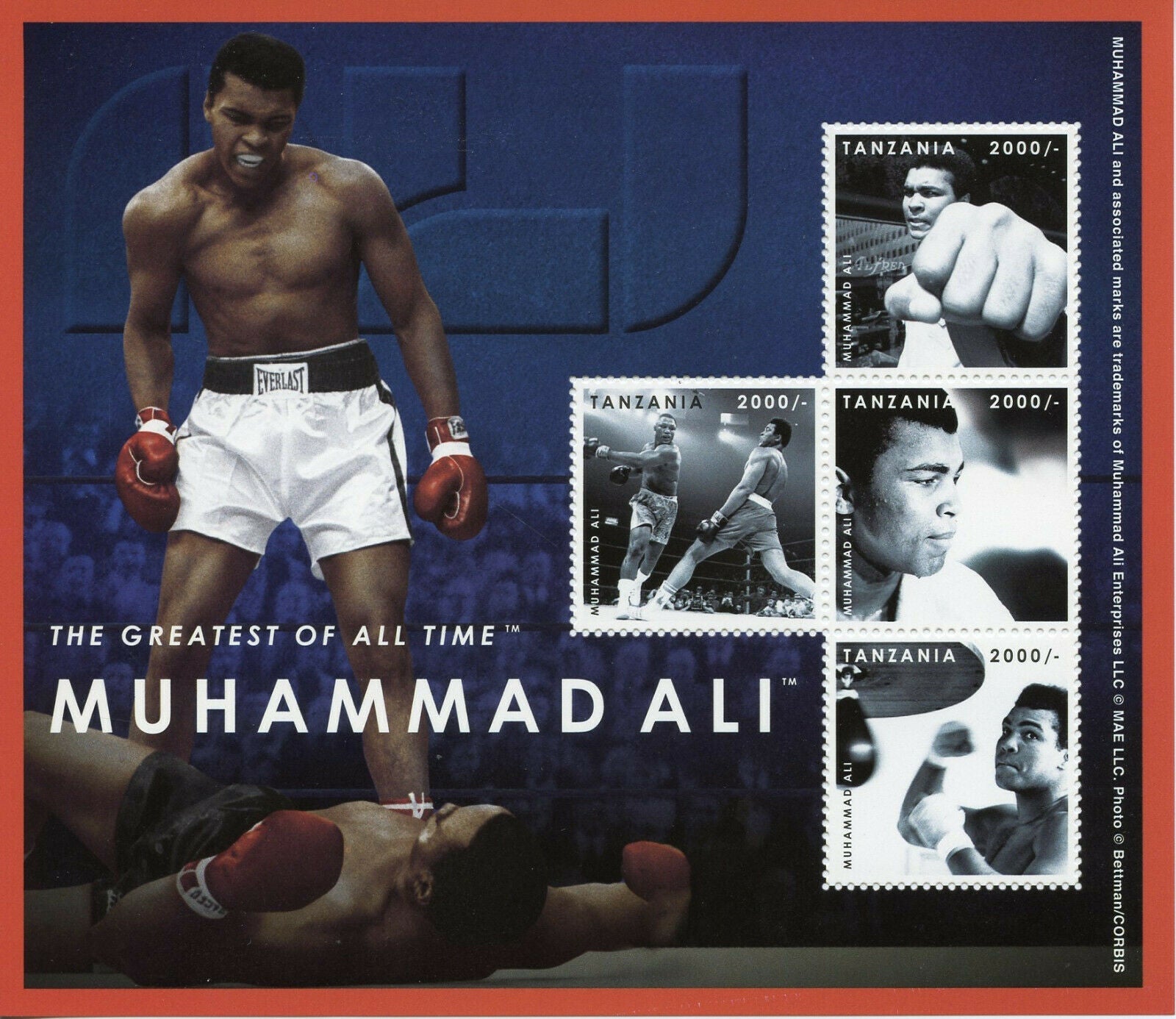 Tanzania 2012 MNH Boxing Stamps Muhammad Ali Famous People Sports 4v M/S