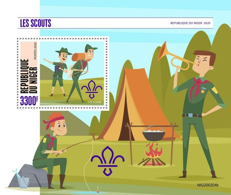 Niger Scouting Stamps 2020 MNH Boy Girl Scouts 1v S/S