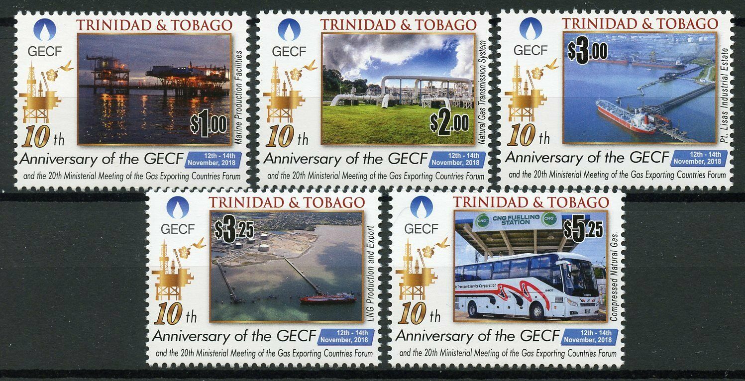 Trinidad & Tobago 2018 MNH GECF Gas Exporting Countries Forum 5v Set Stamps