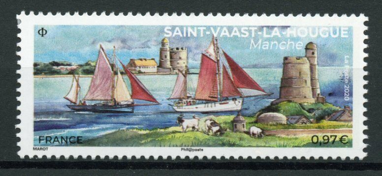 France Tourism Stamps 2020 MNH Saint Vaast La Hougue Architecture Boats 1v Set