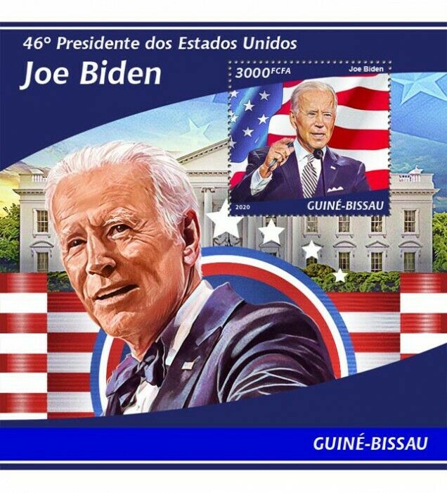 Guinea-Bissau Joe Biden Stamps 2020 MNH 46th US Presidents Elections 1v S/S