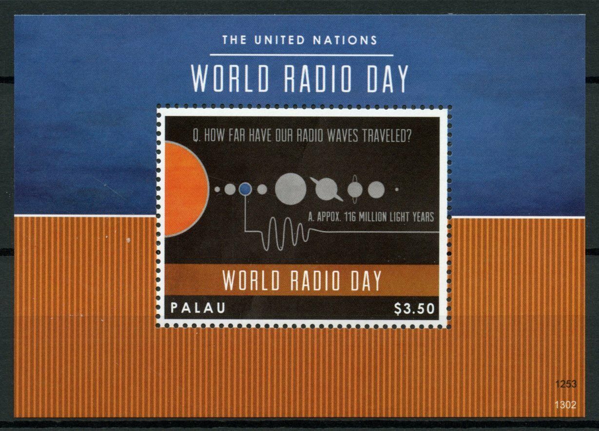 Palau Technology Stamps 2013 MNH UN United Nations World Radio Day 1v S/S