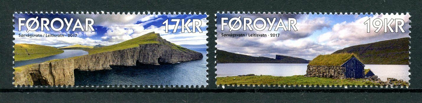 Faroes Faroe Islands 2017 MNH Sorvagsvatn / Leitisvatn 2v Set Landscapes Stamps