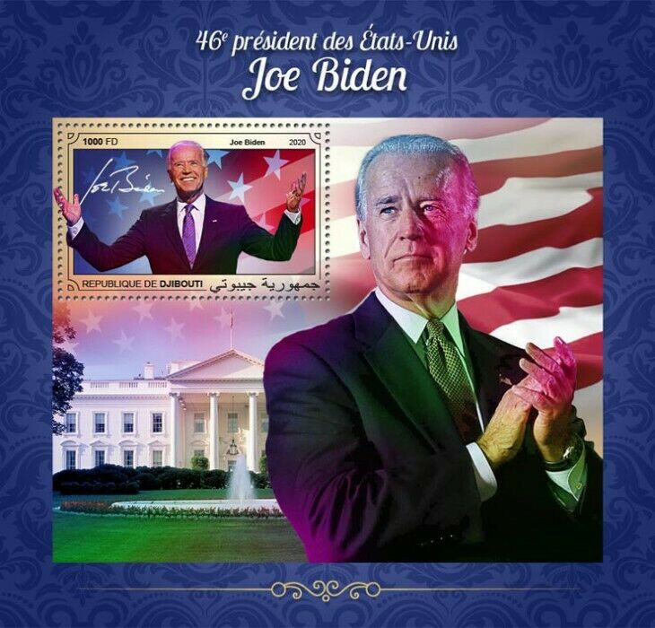 Djibouti Joe Biden Stamps 2020 MNH 46th US Presidents Elections People 1v S/S