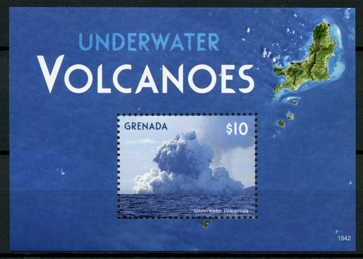 Grenada 2015 MNH Landscapes Stamps Underwater Volcanoes Volcano 1v S/S