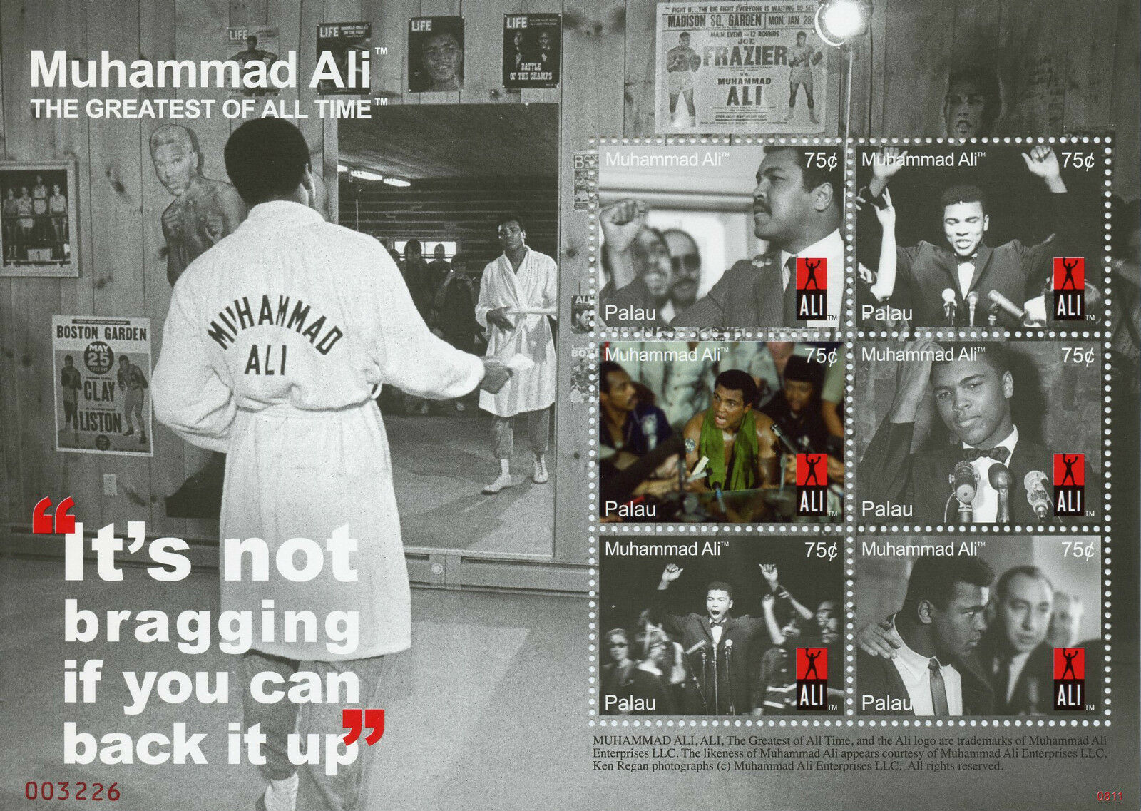 Palau 2008 MNH Boxing Stamps Muhammad Ali Famous People Sports 6v M/S I