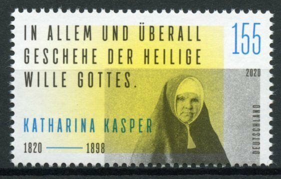 Germany People Stamps 2020 MNH Katharina Kasper German Religious Sister 1v Set