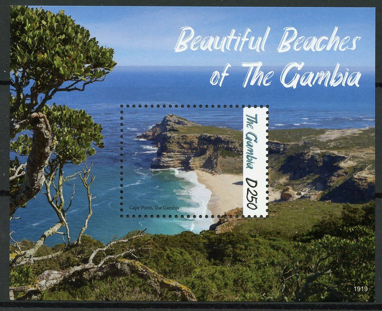 Gambia Stamps 2019 MNH Beautiful Beaches Trees Tourism & Landscapes 1v S/S
