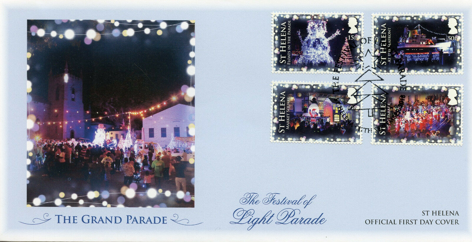St Helena 2018 FDC Festival of Lights 4v Cover Parades Ships Christmas Stamps