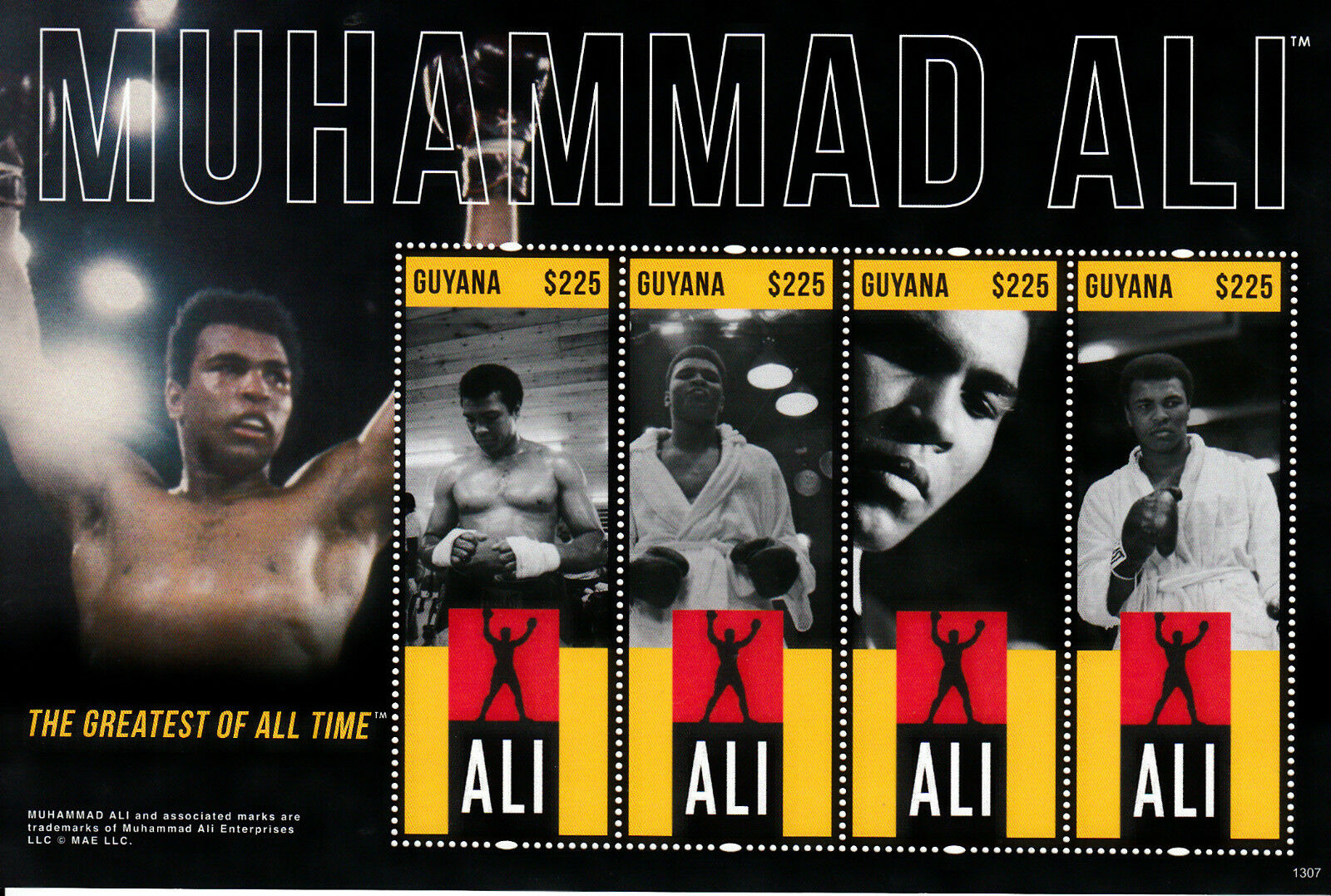 Guyana 2013 MNH Boxing Stamps Muhammad Ali Famous People Sports 4v M/S
