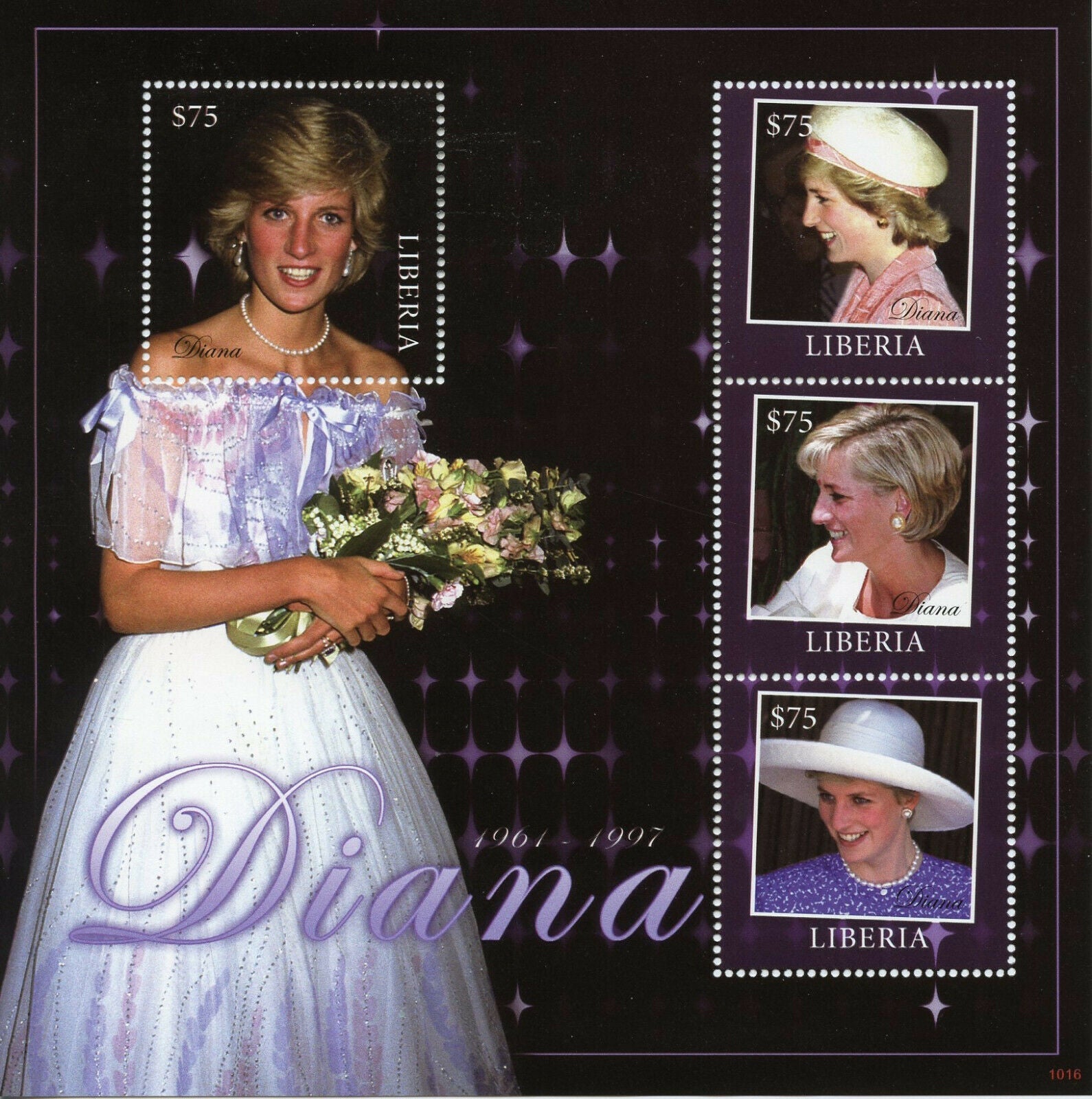 Liberia 2010 MNH Royalty Stamps Princess Diana Famous People 4v M/S II
