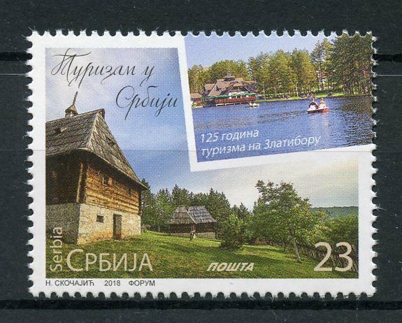 Serbia 2018 MNH Tourism Zlatibor 1v Set Landscapes Trees Architecture Stamps