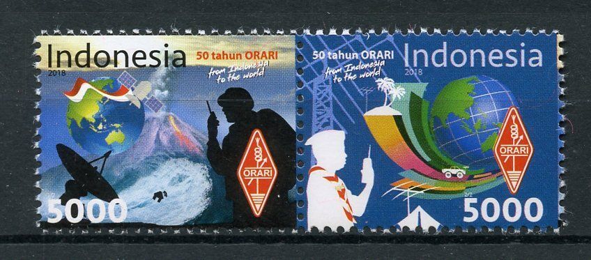 Indonesia Technology Stamps 2018 MNH ORARI Amateur Radio Organization 2v Set
